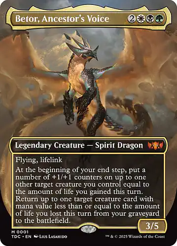 Betor, Ancestor's Voice - tdc Spoiler