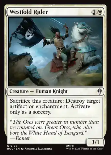 Westfold Rider - hoc Spoiler