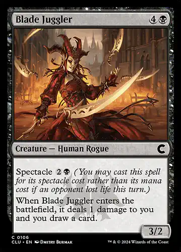 Blade Juggler - clu Spoiler