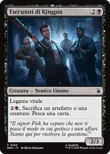 Kingpin's Enforcers - msh Spoiler