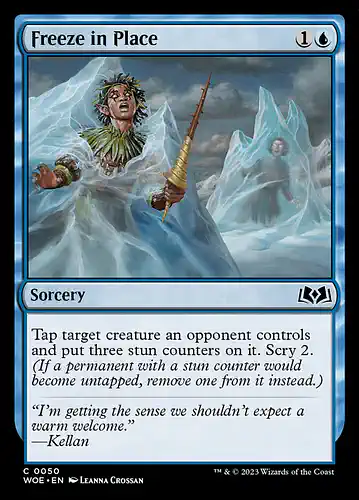 Freeze in Place - woe Spoiler