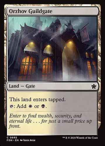 Orzhov Guildgate - fdn Spoiler
