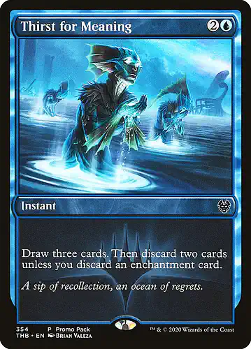 Thirst for Meaning - thb Spoiler