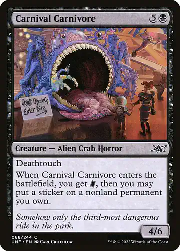 Carnival Carnivore - unf Spoiler