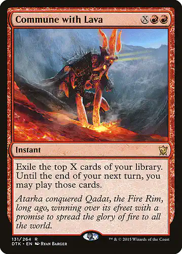 Commune with Lava - dtk Spoiler