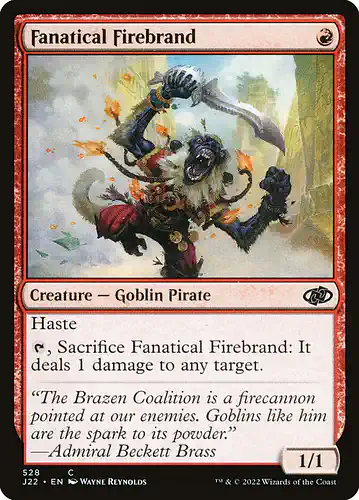 Fanatical Firebrand - j22 Spoiler