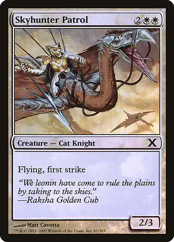 Skyhunter Patrol - 10e Spoiler