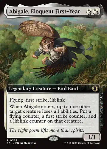 Abigale, Eloquent First-Year - ecl Spoiler