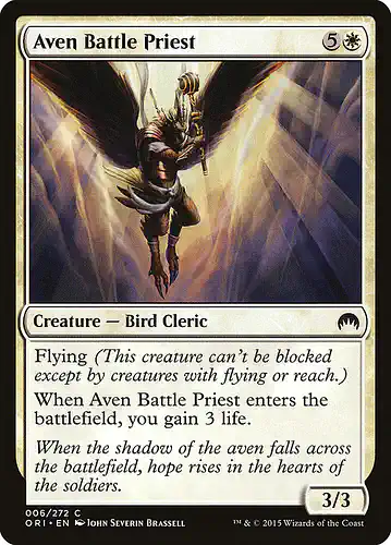 Aven Battle Priest - ori Spoiler