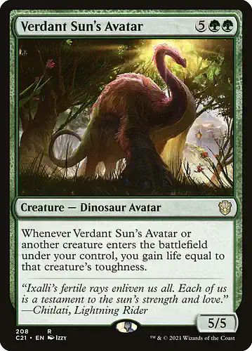 Verdant Sun's Avatar - c21 Spoiler