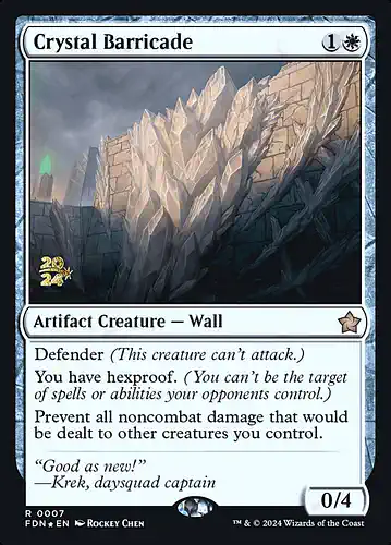 Crystal Barricade - fdn Spoiler