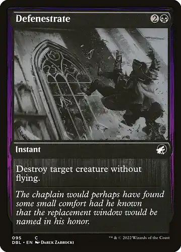 Defenestrate - dbl Spoiler