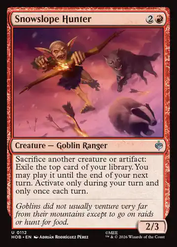 Snowslope Hunter - hob Spoiler