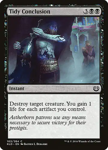 Tidy Conclusion - kld Spoiler