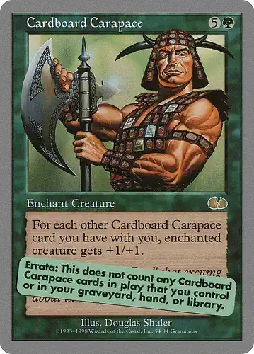 Cardboard Carapace - ugl Spoiler