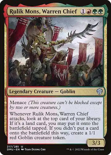 Rulik Mons, Warren Chief - dmu Spoiler