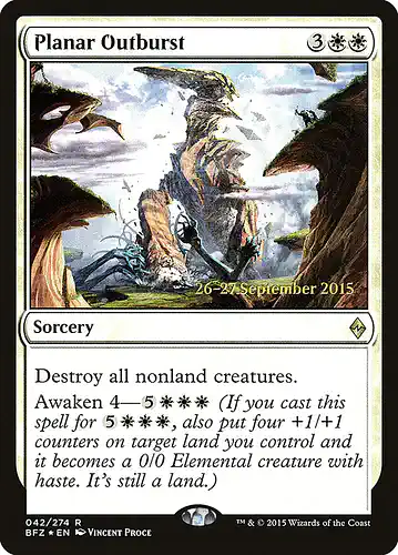 Planar Outburst - bfz Spoiler