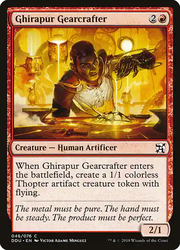 Ghirapur Gearcrafter - ddu Spoiler