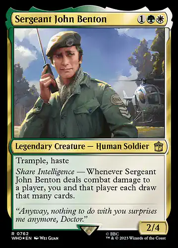Sergeant John Benton - who Spoiler