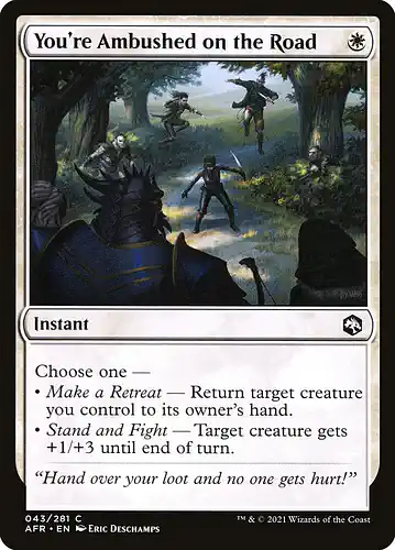 You're Ambushed on the Road - afr Spoiler