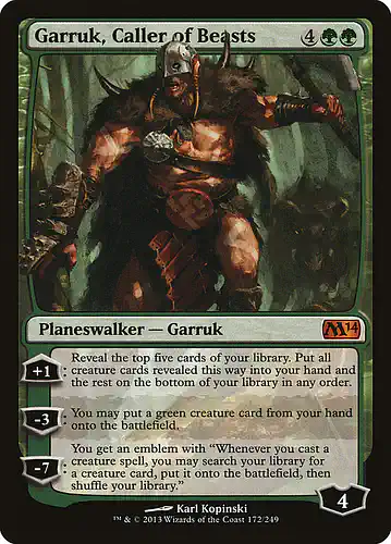 Garruk, Caller of Beasts - m14 Spoiler