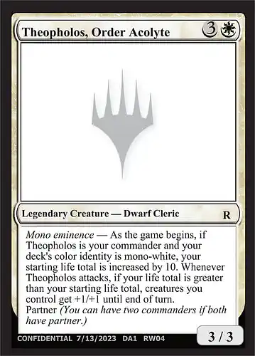 Theopholos, Order Acolyte - unk Spoiler