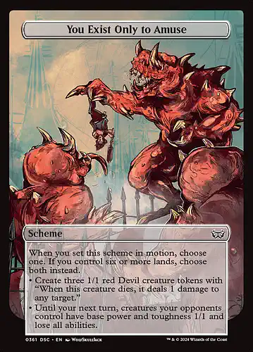 You Exist Only to Amuse - dsc Spoiler
