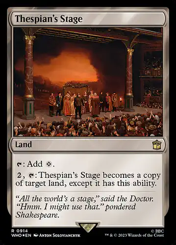 Thespian's Stage - who Spoiler