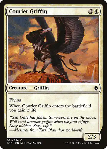 Courier Griffin - bfz Spoiler