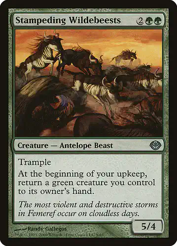 Stampeding Wildebeests - ddd Spoiler