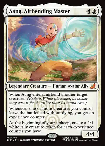 Aang, Airbending Master - tle Spoiler
