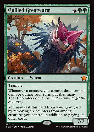 Quilled Greatwurm - fdn Spoiler