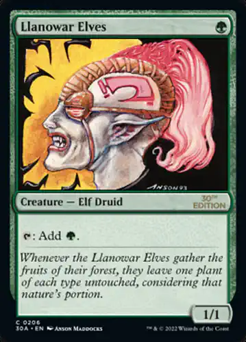 Llanowar Elves - 30a Spoiler
