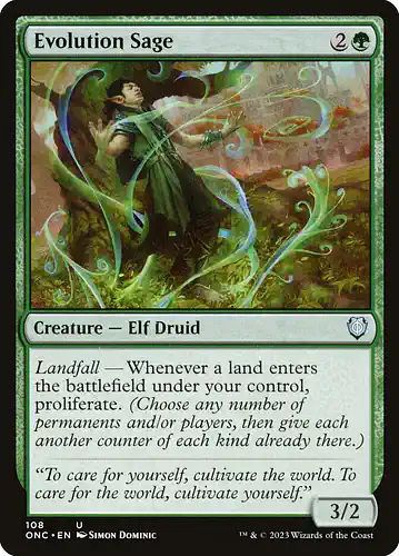 Evolution Sage - onc Spoiler