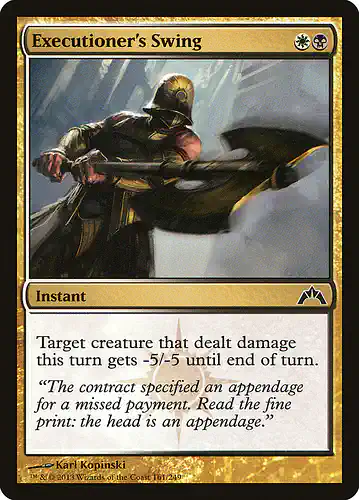 Executioner's Swing - gtc Spoiler