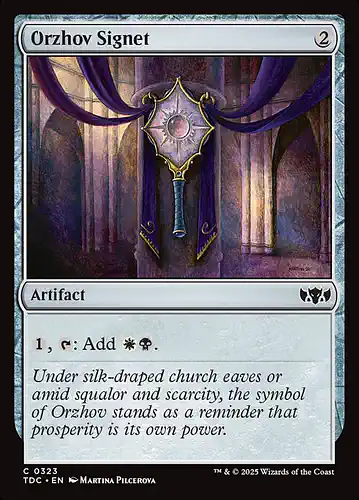 Orzhov Signet - tdc Spoiler