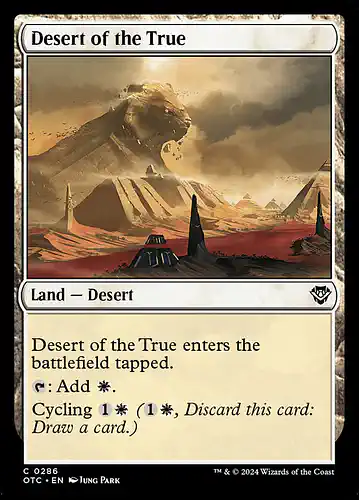 Desert of the True - otc Spoiler