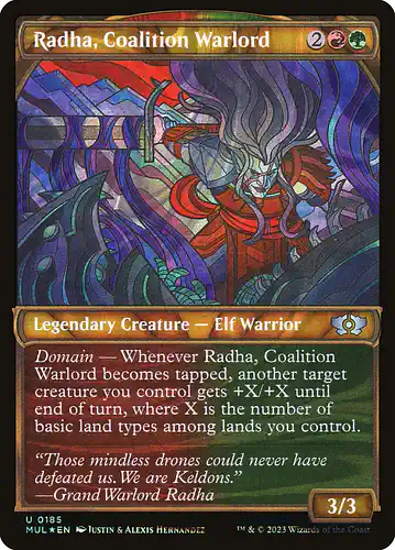 Radha, Coalition Warlord - mul Spoiler