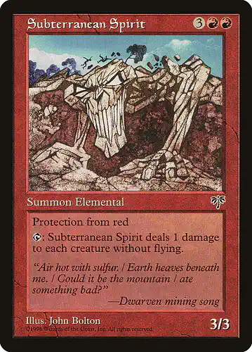 Subterranean Spirit - mir Spoiler