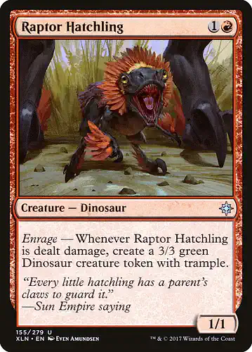 Raptor Hatchling - xln Spoiler