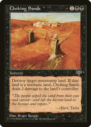 Choking Sands - mir Spoiler