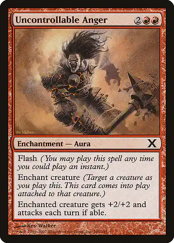 Uncontrollable Anger - 10e Spoiler