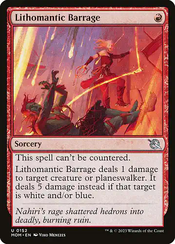 Lithomantic Barrage - mom Spoiler