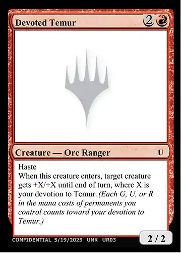 Devoted Temur - unk Spoiler