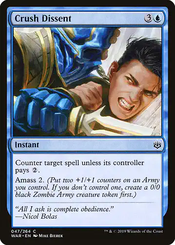 Crush Dissent - war Spoiler