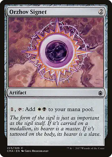 Orzhov Signet - cma Spoiler