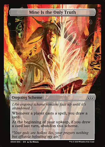Mine Is the Only Truth - dsc Spoiler