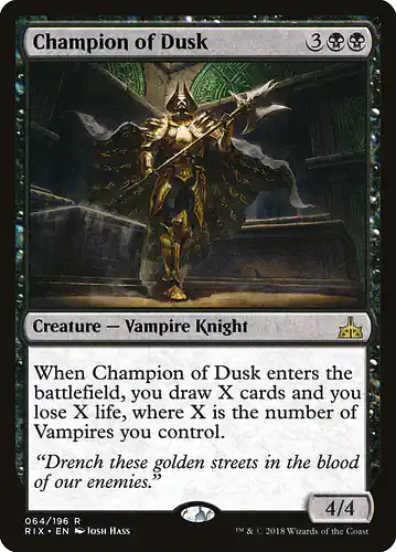 Champion of Dusk - rix Spoiler