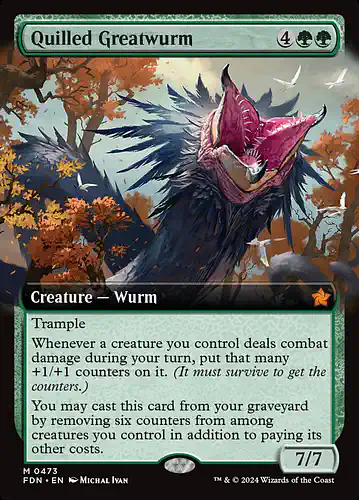 Quilled Greatwurm - fdn Spoiler