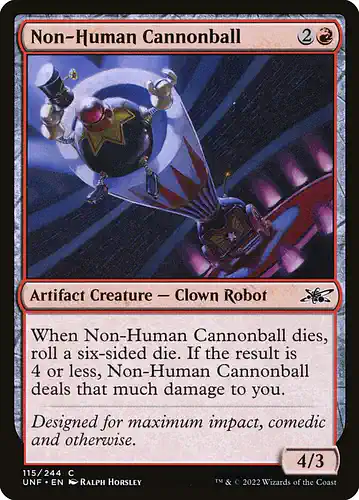 Non-Human Cannonball - unf Spoiler